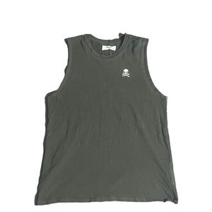 Soul Cycle Gray Sleeveless Graphic Print Tank Top